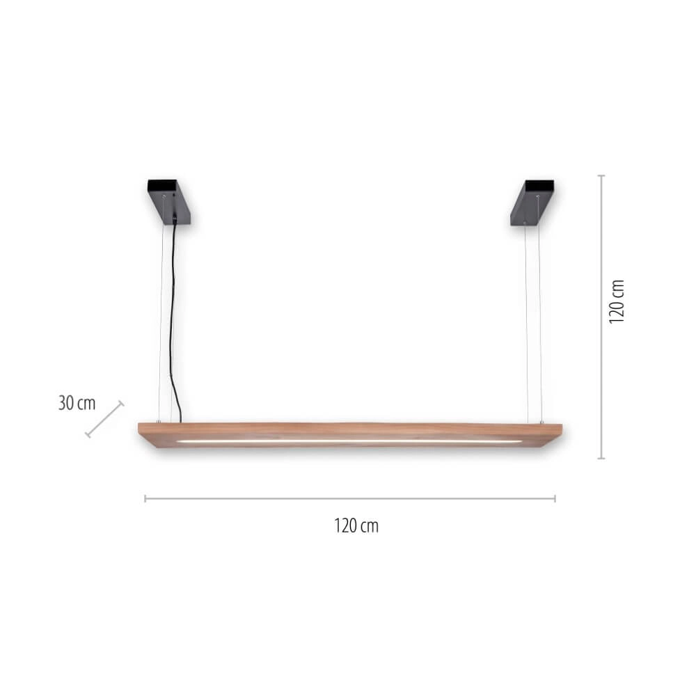 Pendant lamp Palma wood Paul Neuhaus 4012248358924