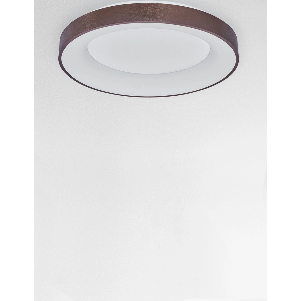 Ceiling lamp Rando Thin coffee brown Ø 60cm Lyora 5212017420121