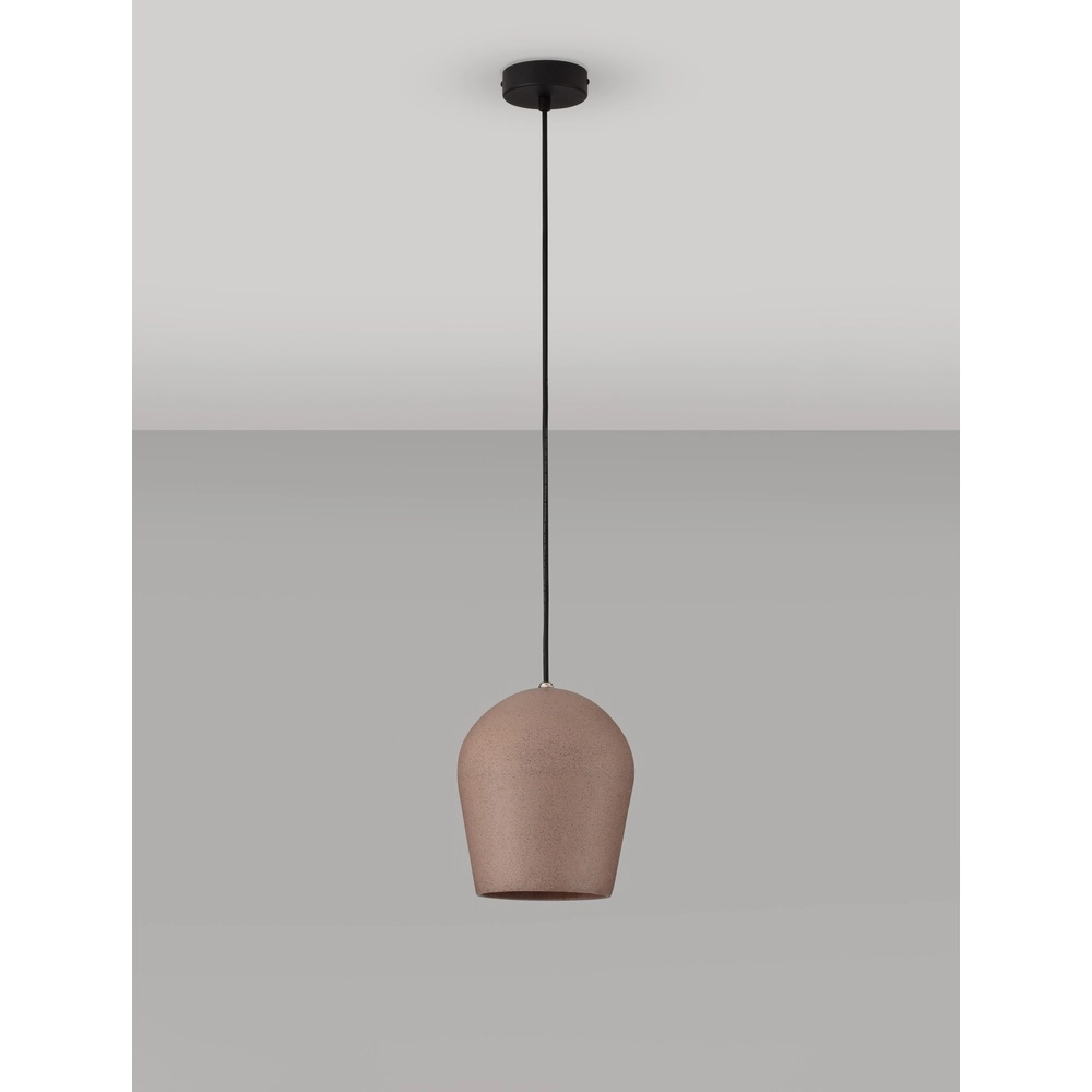 Pendant lamp Omio Ø 20cm earth brown Lyora 5212017468895