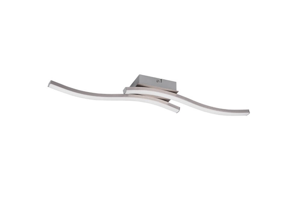 LED ceiling lamp Route Stainless steel 4000K Trio 4017807521696