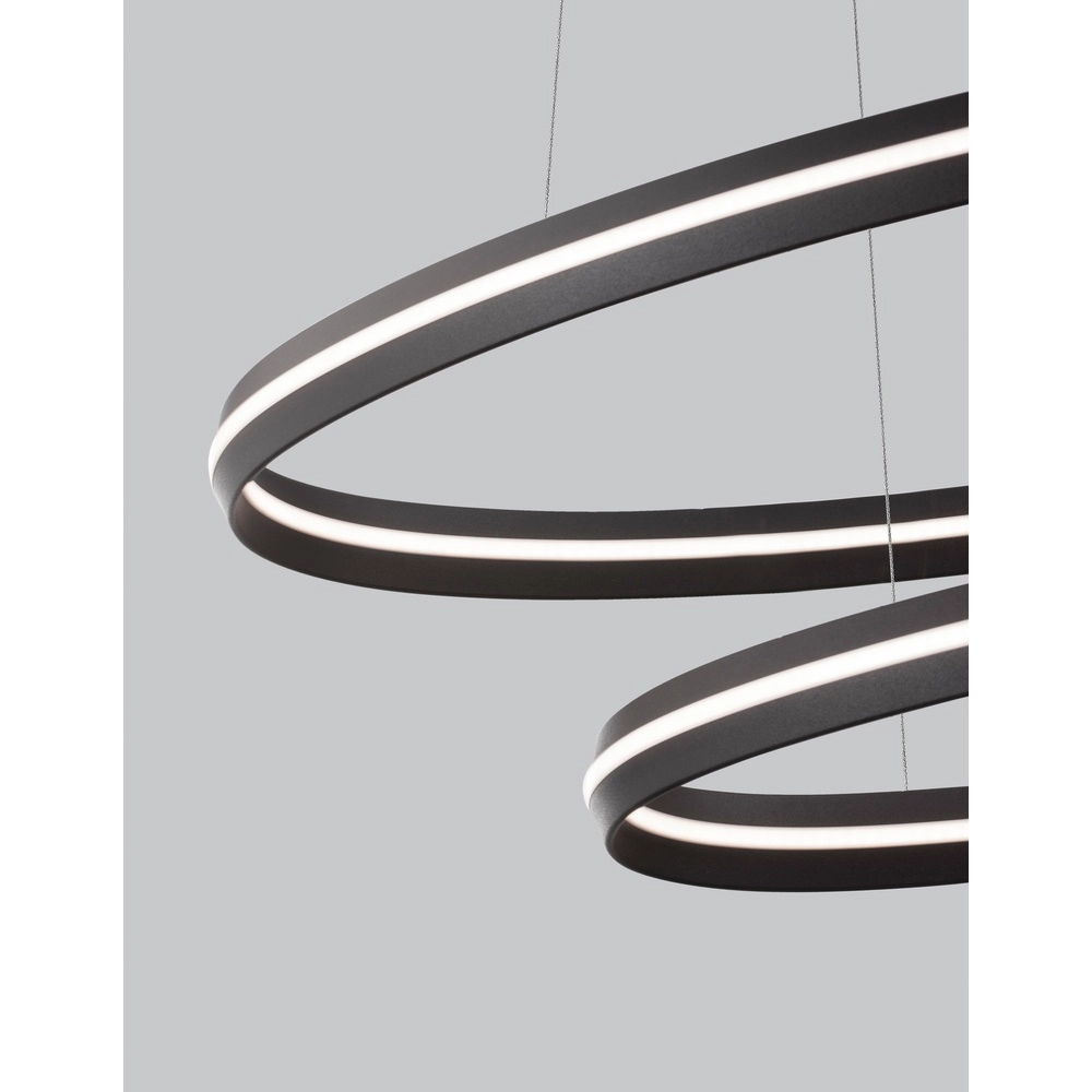 Black pendant lamp Torrente oval Lyora 5212017419613