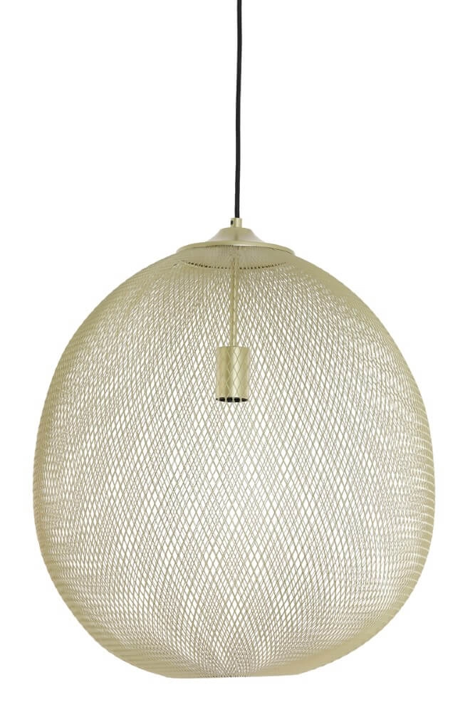 Golden pendant lamp Moroc Ø 50cm Light & Living 8717807605223