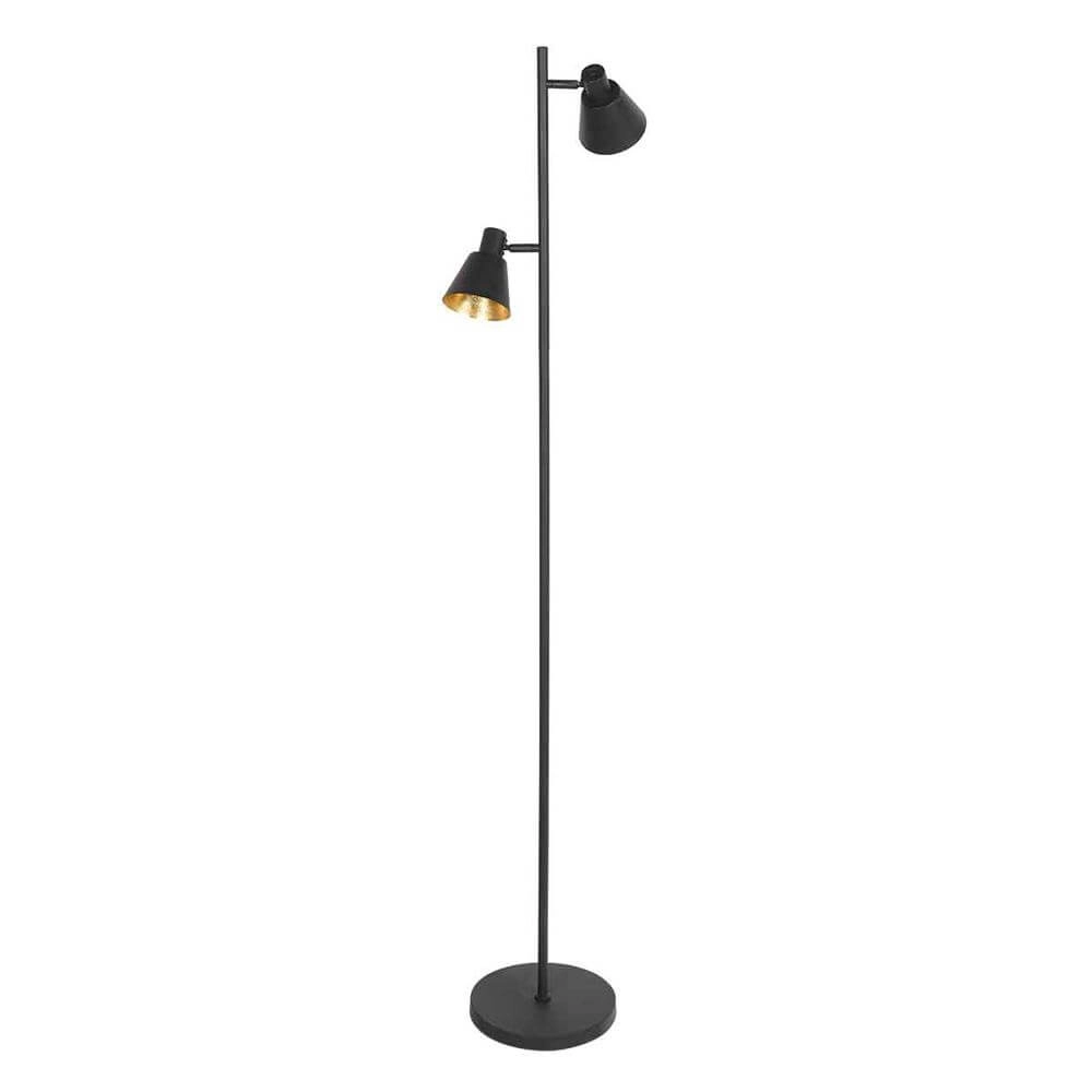 Floor lamp Oeroe black with gold Steinhauer 8712746176360