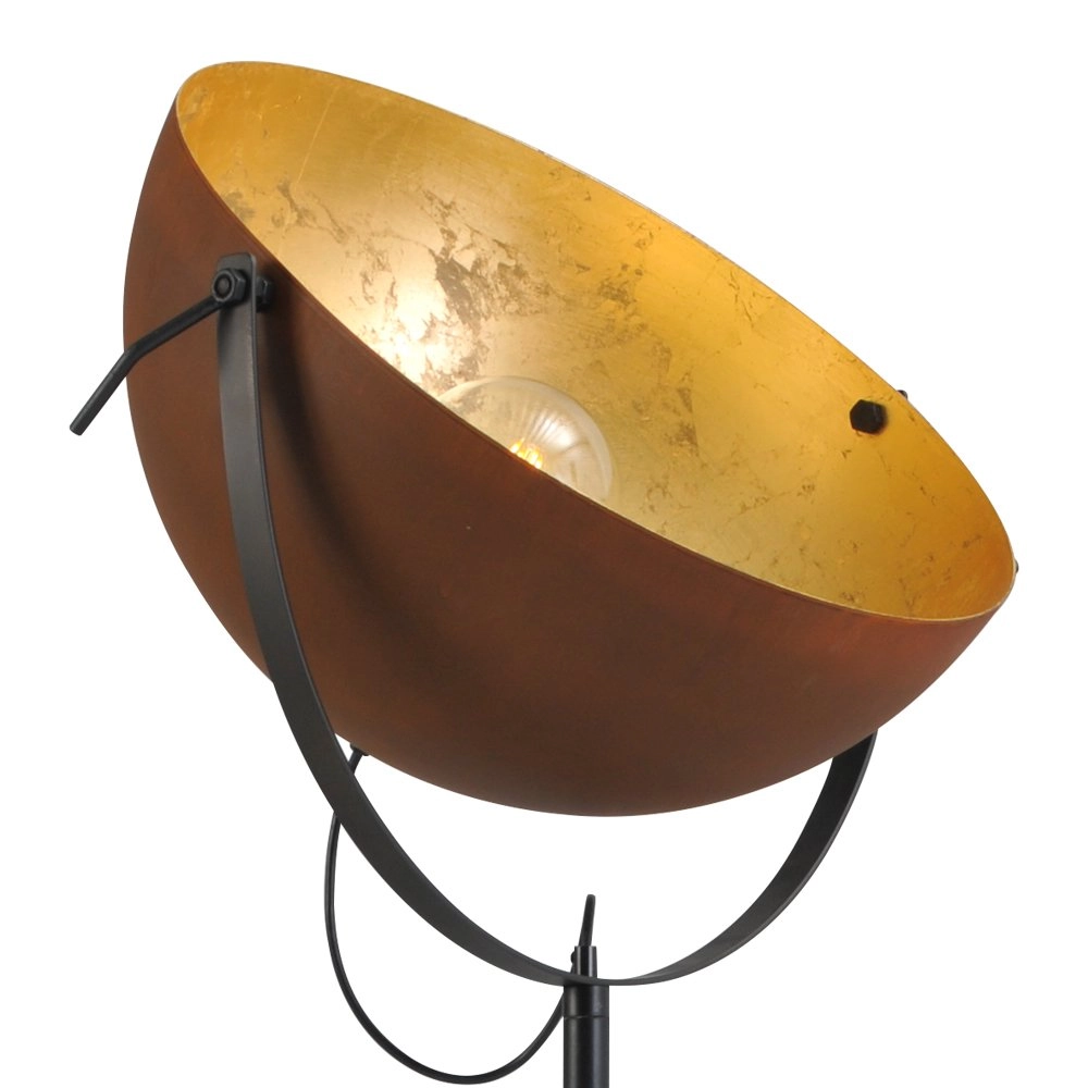 Floor lamp Industria 180 rust brown with gold Masterlight 8718121151335