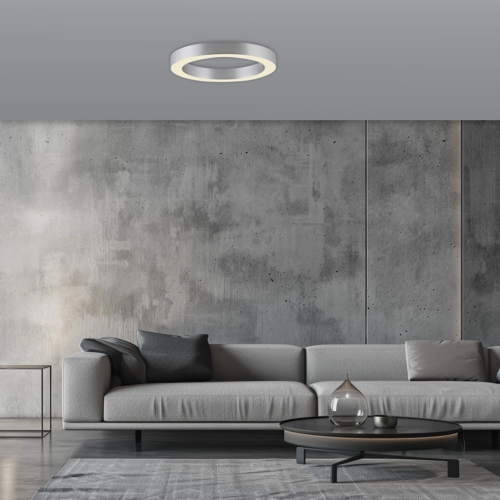 Sleek led ceiling lamp Pure Lines Round Ø 35cm - diamond Paul Neuhaus 4012248395233