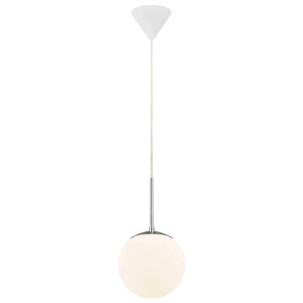 Glass pendant lamp Cafe white Ø 20cm