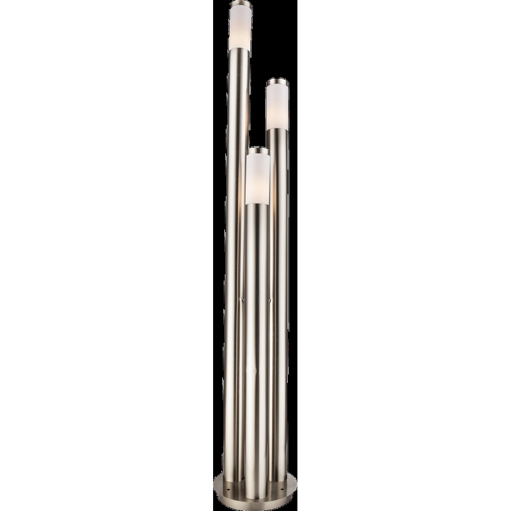 3-light garden lamp Boston Stainless steel Globo 9007371108145