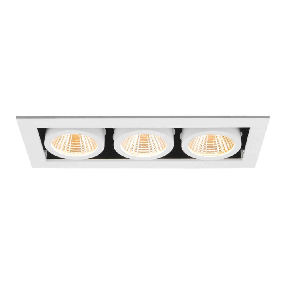 Square LED recessed spotlight Kadux Triple 3x Led - white - 3000K SLV 4024163278836