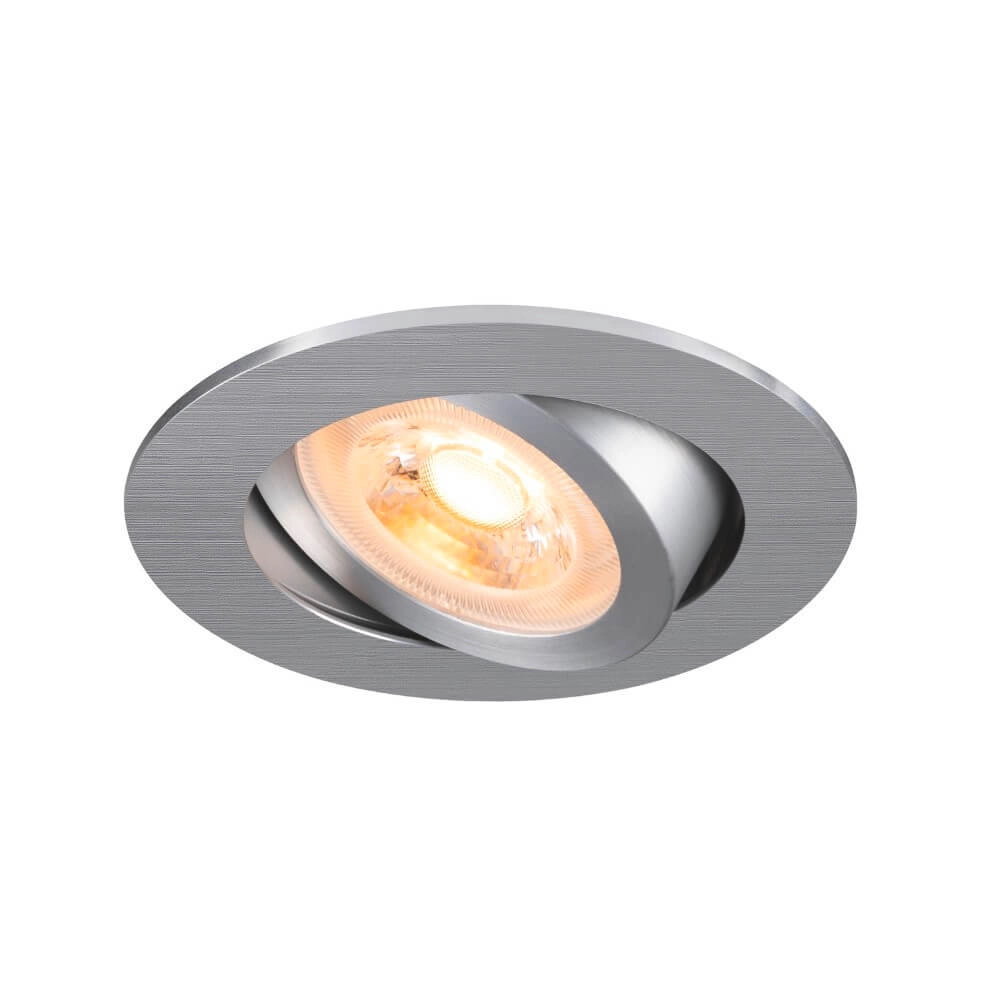 Recessed spotlight New Tria 68 round - aluminium - GU10