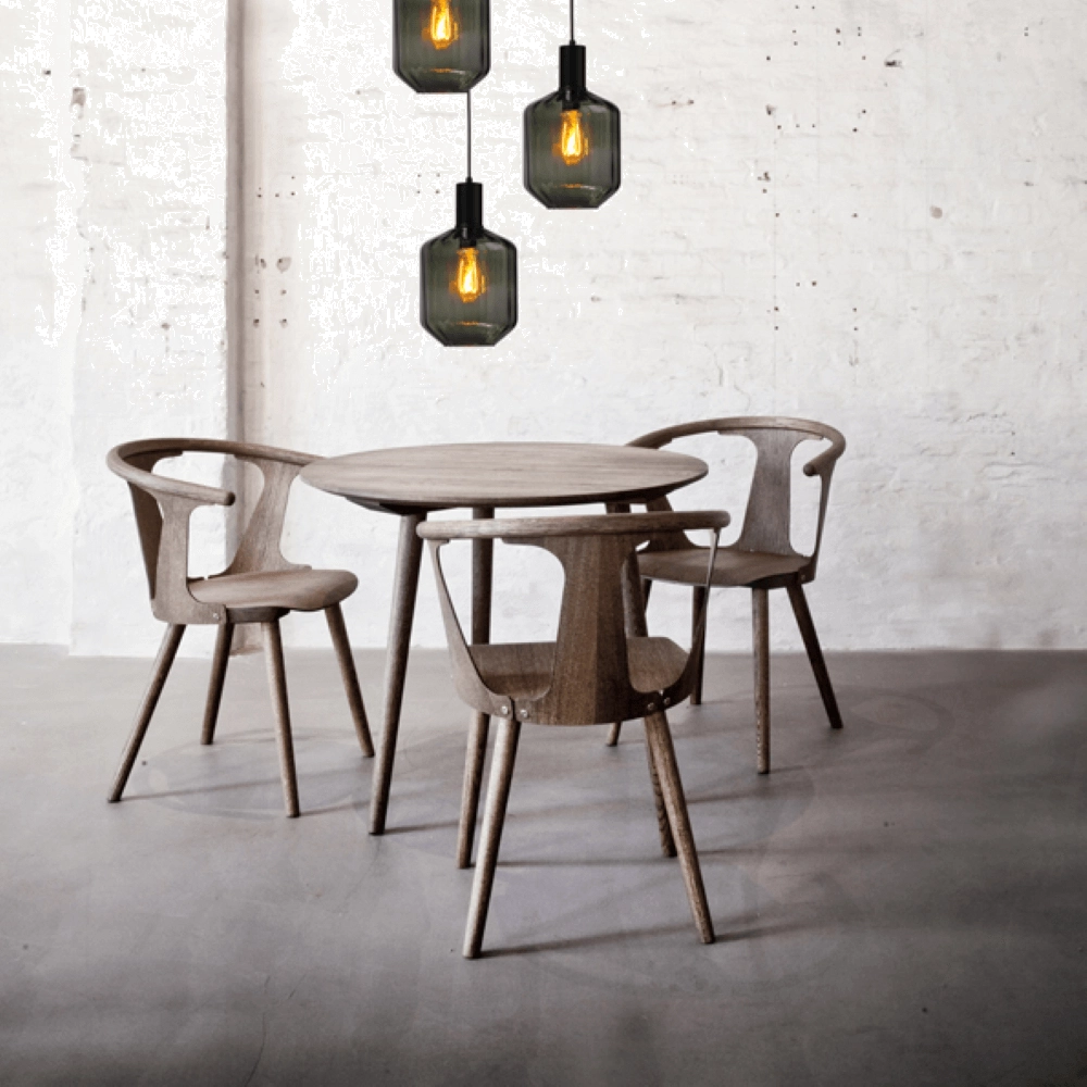 3-light loft hanging lamp - black - Porto with Jagger green lenses Masterlight 8718121270852