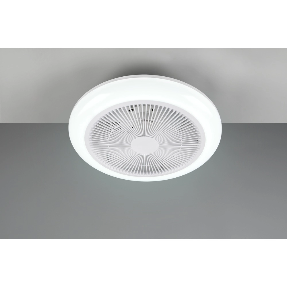 Design fan Holmsund white Ø 46cm with RGB function Trio 4017807688665