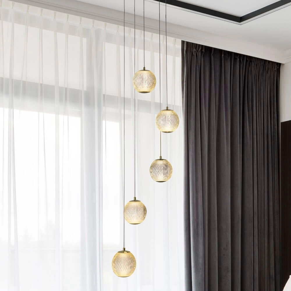 5-light vide pendant lamp Allure Oriental Searchlight 5053423273990