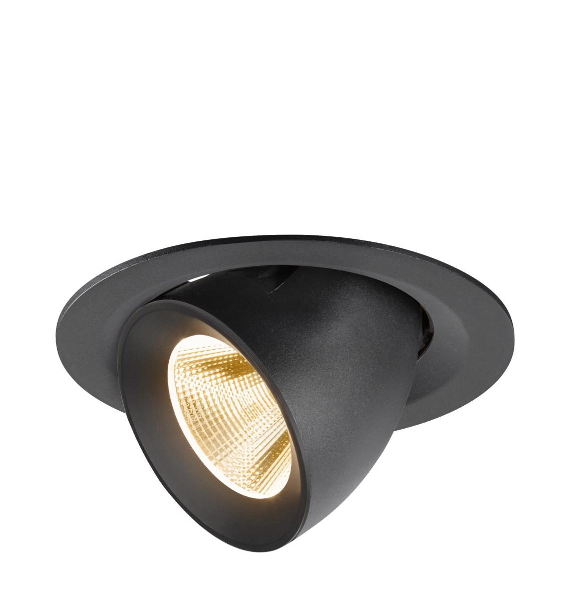 Recessed spotlight Numinos Gimble M black 2700K - 20deg