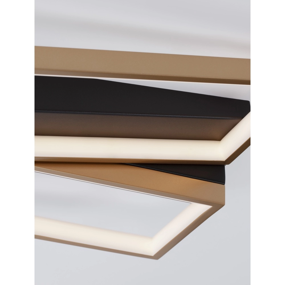 Design ceiling lamp Elize black with gold Lyora 5212017433145