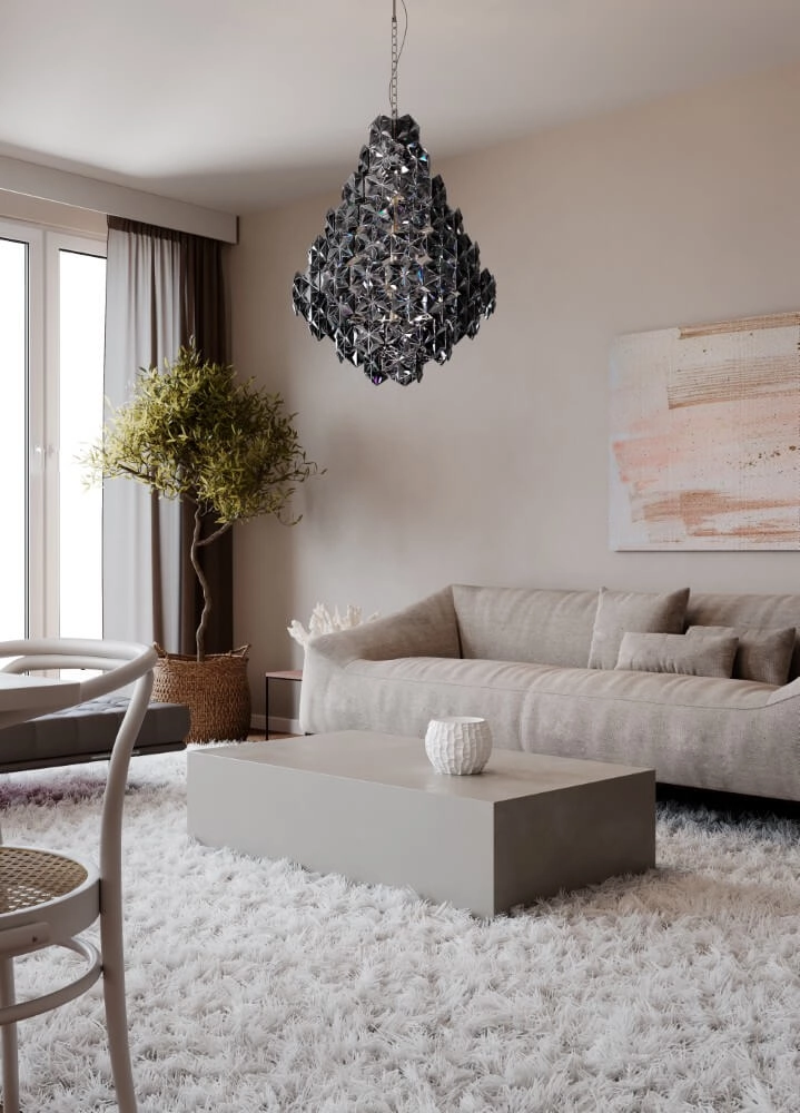 Hanging lamp Monarque black By Rydéns 7391741009418