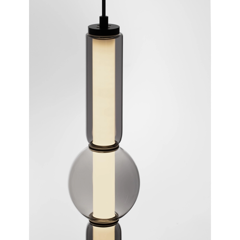 Pendant lamp Ulon 1-light smoke glass Lyora 5212017474186