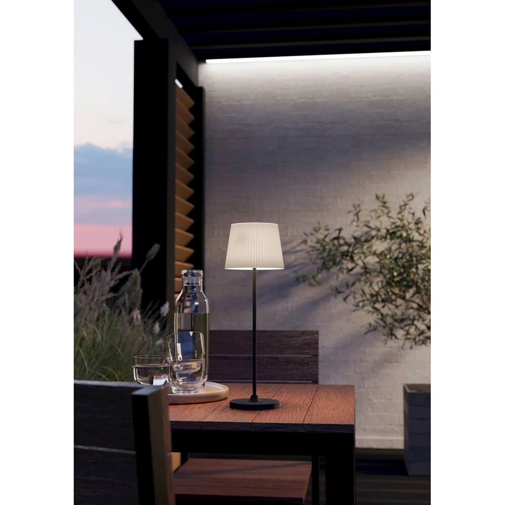 Table lamp Leonero black with sand brown Eglo 9002759759346