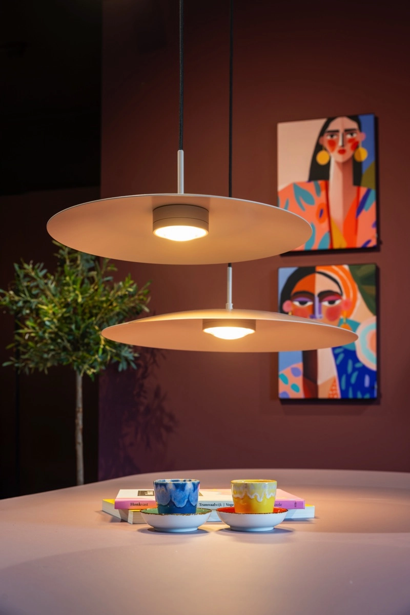 Sleek pendant lamp Sanne Ø 50cm - sand ETH 8720195311034