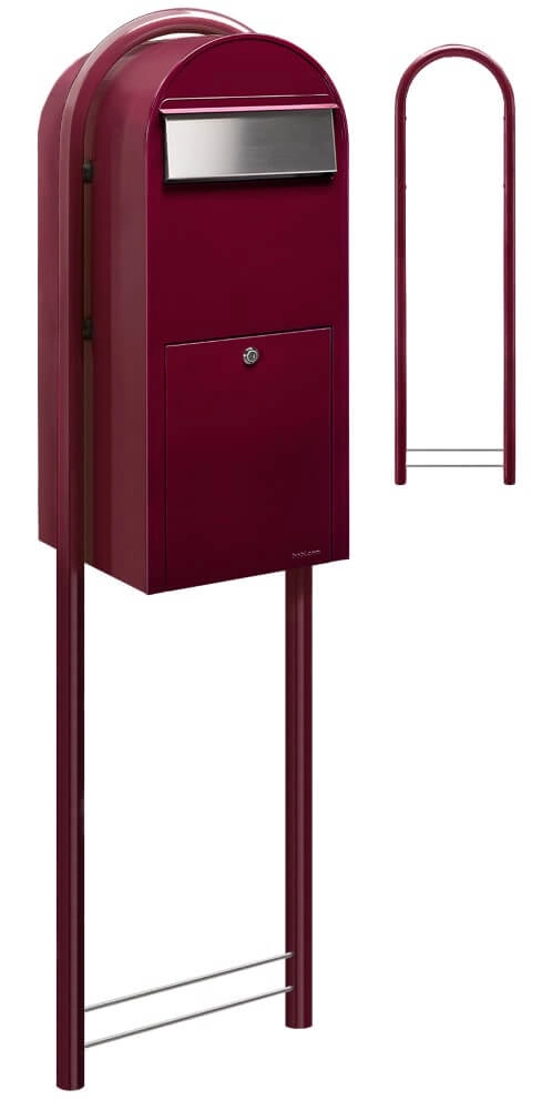 Mailbox Jumbo 3005 i Burgundy Bobi 6417237026194