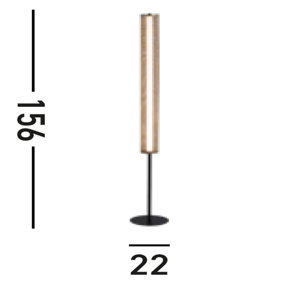 Floor lamp Thread Black with Gold Mesh Searchlight 5053423273075