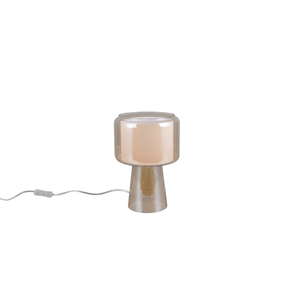 Design table lamp Rocka Amber glass Trio 4017807662719
