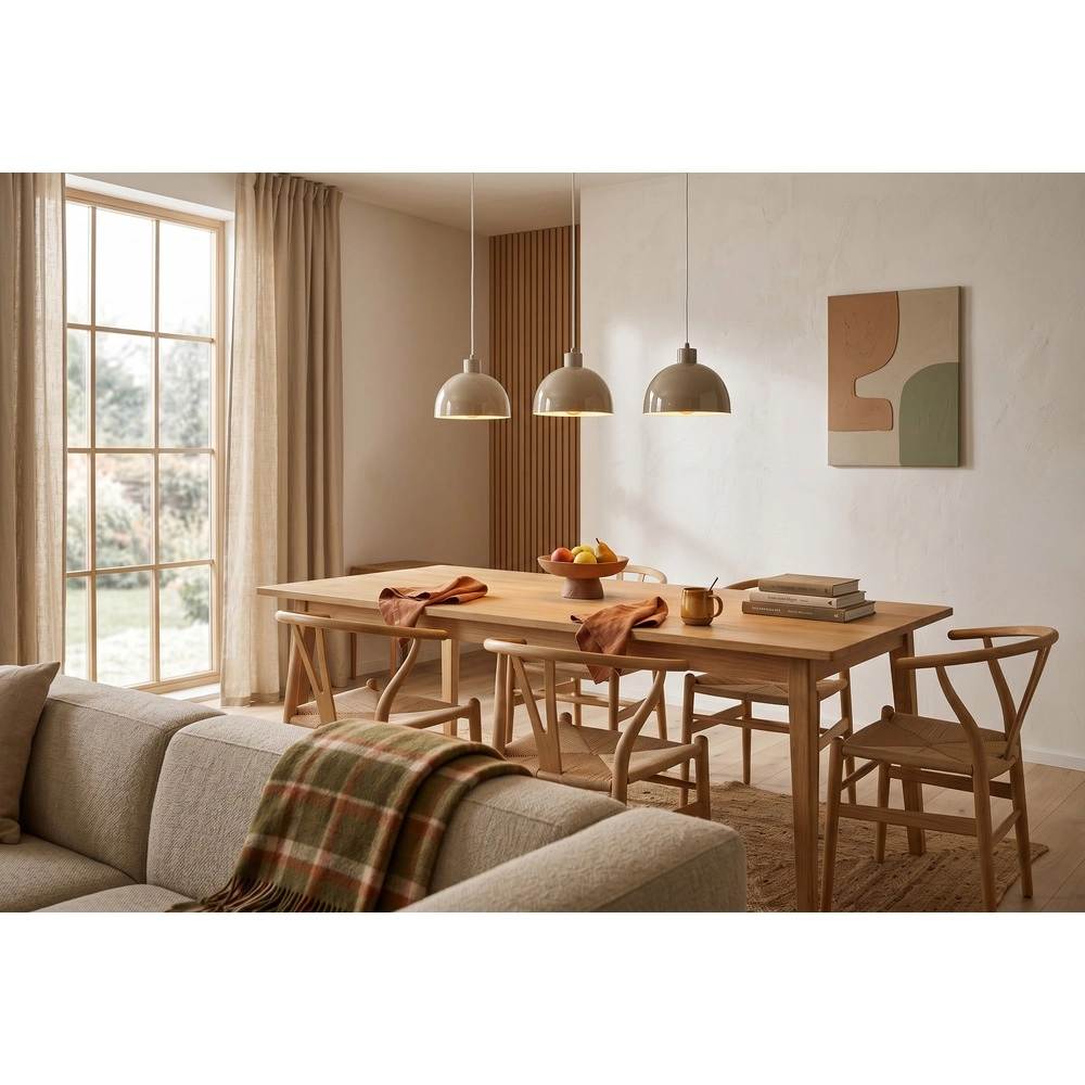 Pendant lamp Cazalilla sand brown
