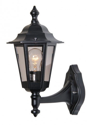 Classic wall lamp Berlusi Up black