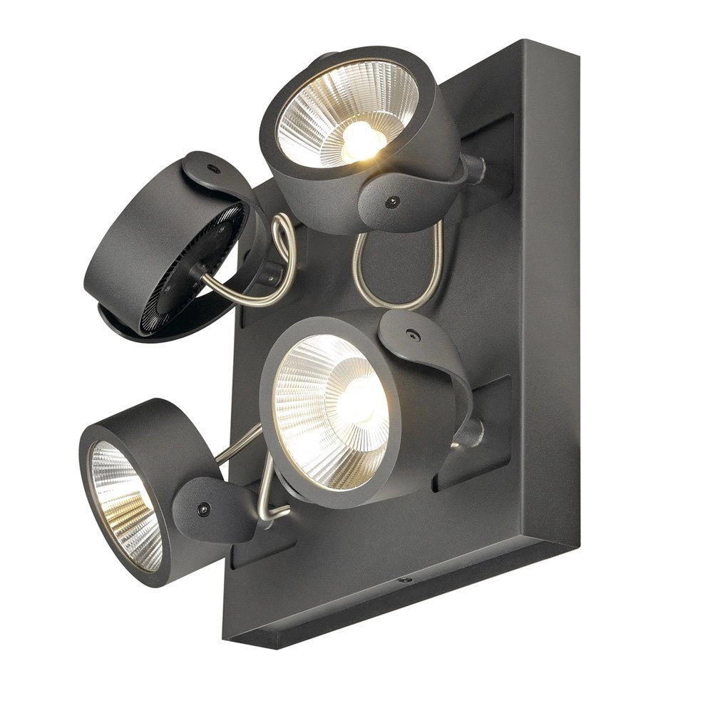 Directional spotlights Kalu Led 4-lights - 4x60W anthracite