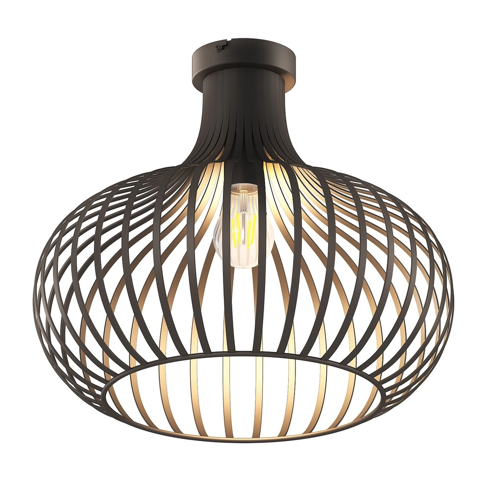 Ceiling lamp Mateo rust brown