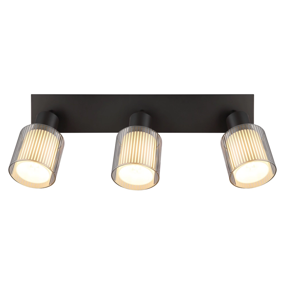Design ceiling lamp Villegas 3-light gunmetal Globo 9007371575947