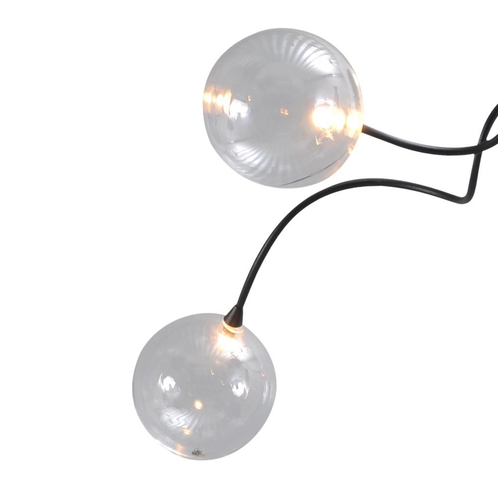 LED flush ceiling light Gio 5-light black Masterlight 8718121182131