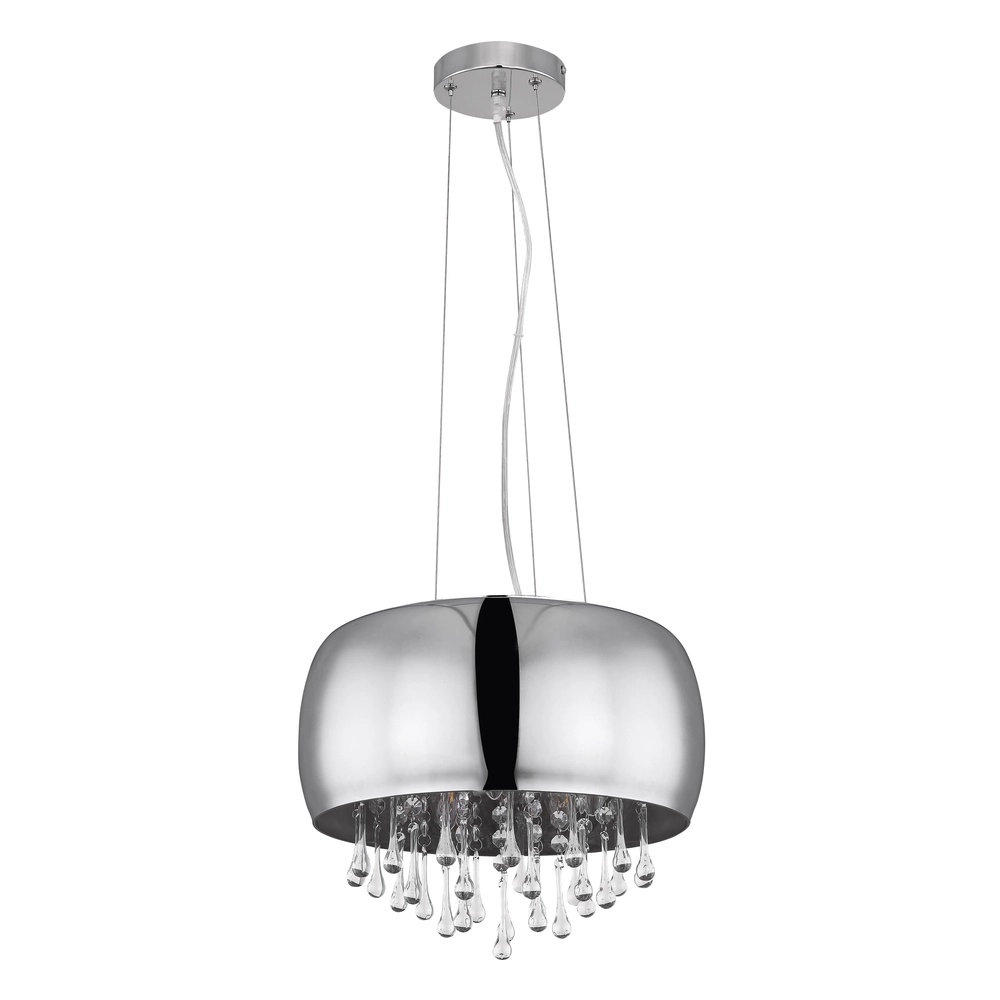Pendant lamp Kalla Ø 35cm chrome Globo 9007371385706
