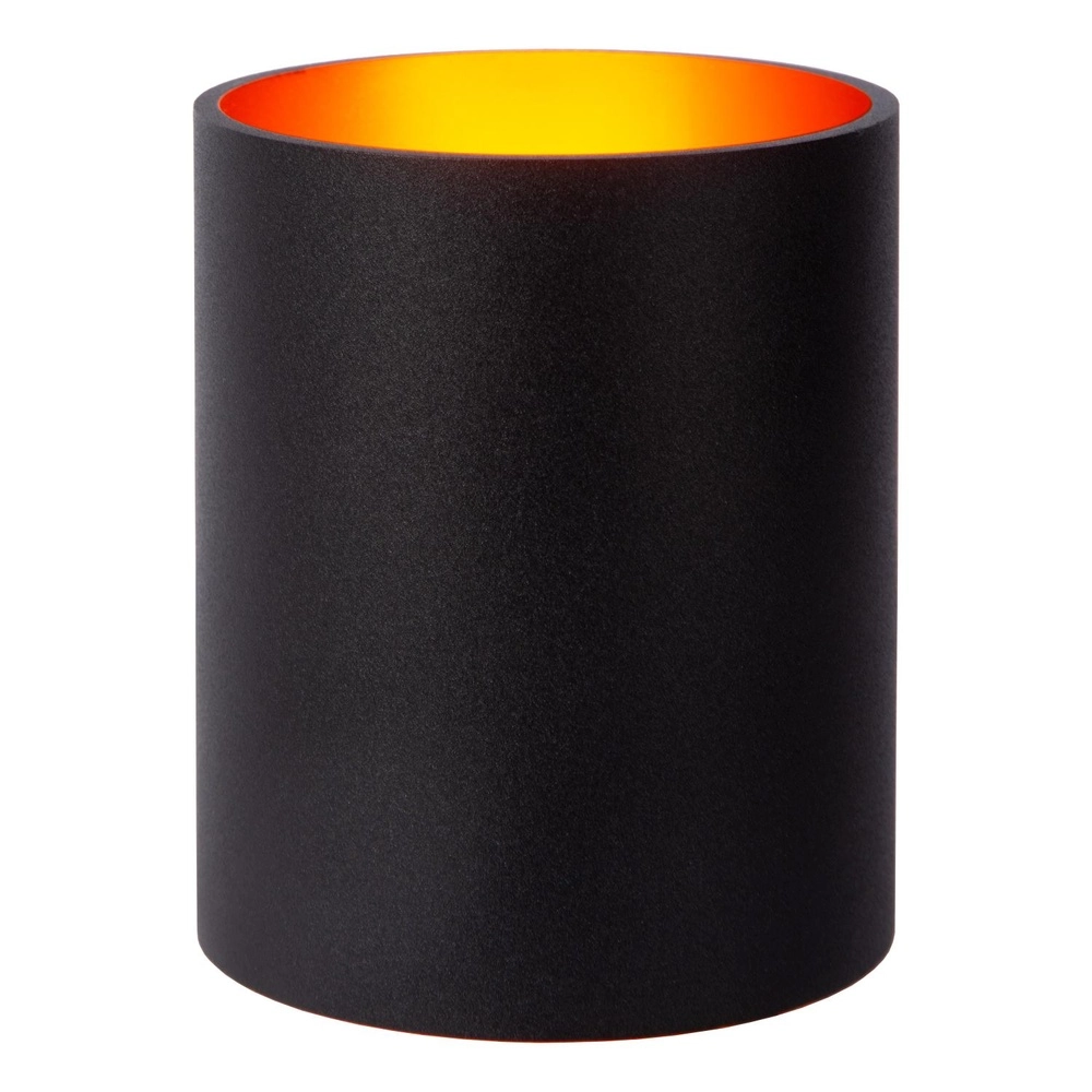 Wall lamp Xera Ø 8cm black Lucide 5411212233646