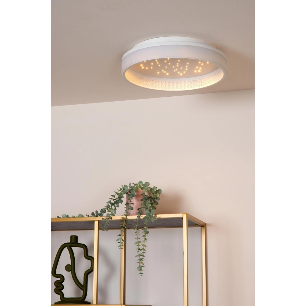 Design ceiling light Estreja Ø 40cm white Lucide 5411212712813