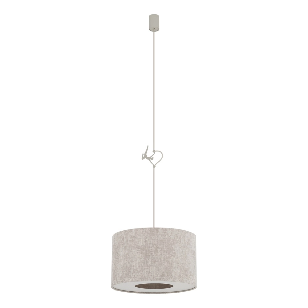 Pendant lamp Cedro sand brown Ø 40cm