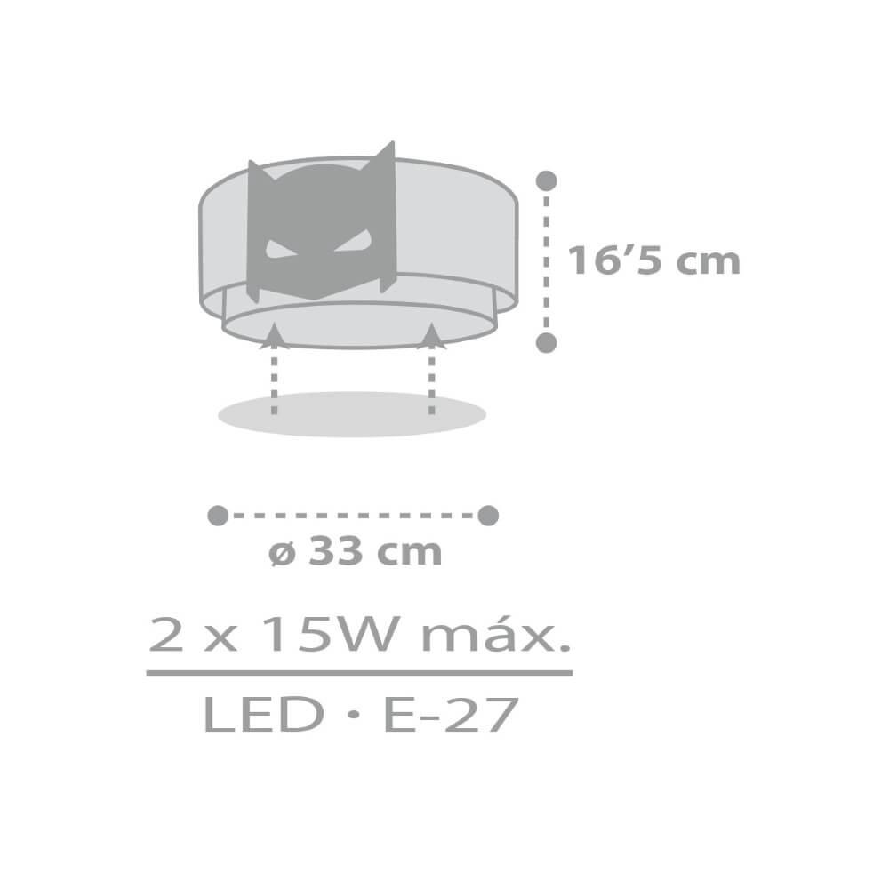 Children's room ceiling lamp Dark Hero Dalber 8420406003269