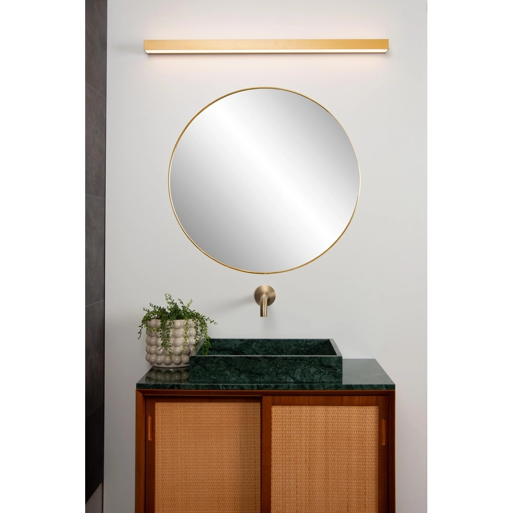Bathroom wall lamp Alexa 90cm gold - IP44 - 13W Lucide 5411212040534