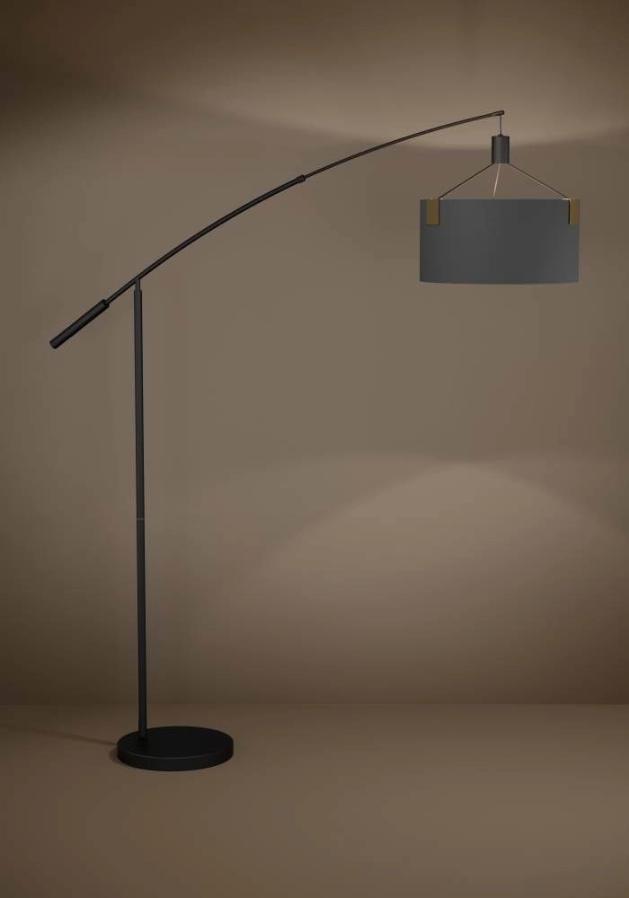 Floor lamp Tortola 1 Ø 45cm - black with gold Stars of Light 9002759399665