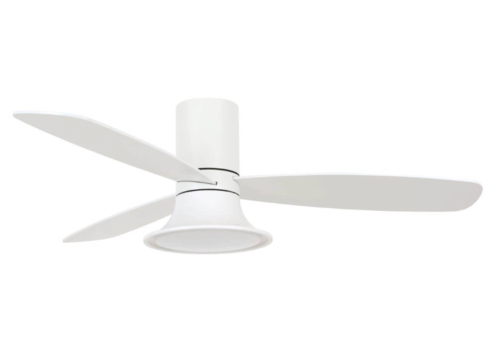 White fan with lamp Flusso Ø 132cm Beacon 9333509151777