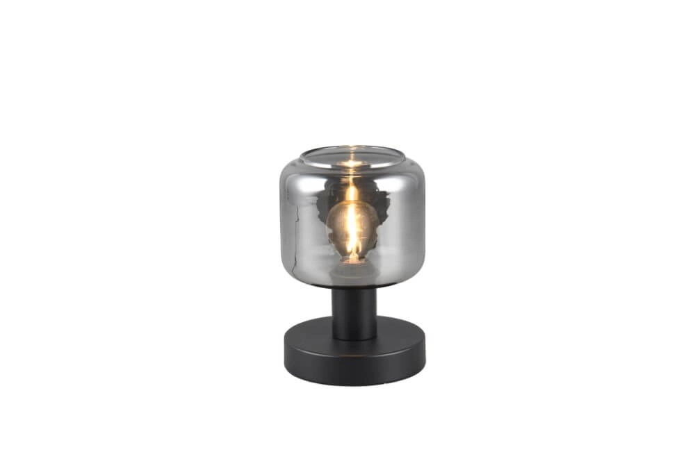 Smoke glass table lamp Mataro Trio 4017807628036