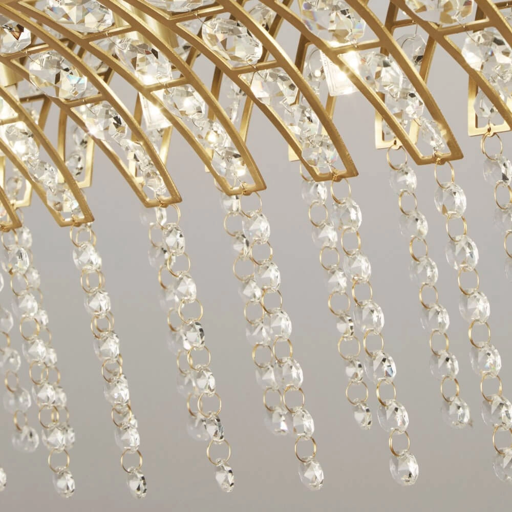 Large pendant lamp Gemma gold Searchlight 5053423249940