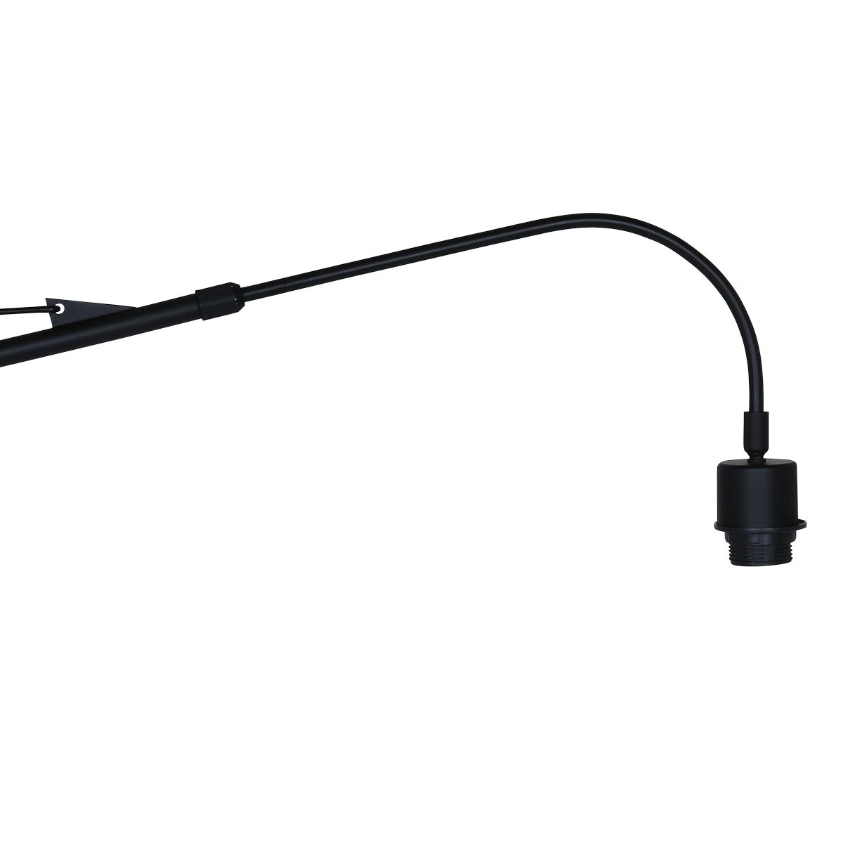 Wall lamp Elegant Classy 50cm black with taupe velvet shade Steinhauer 8712746146042