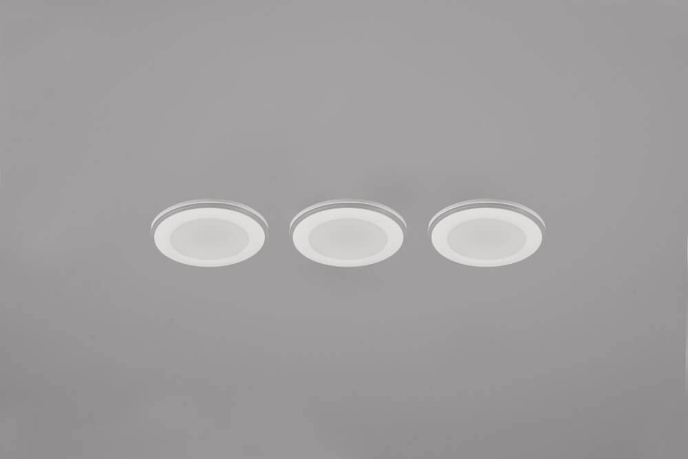 White recessed spotlights Argus set of 3 Trio 4017807574494
