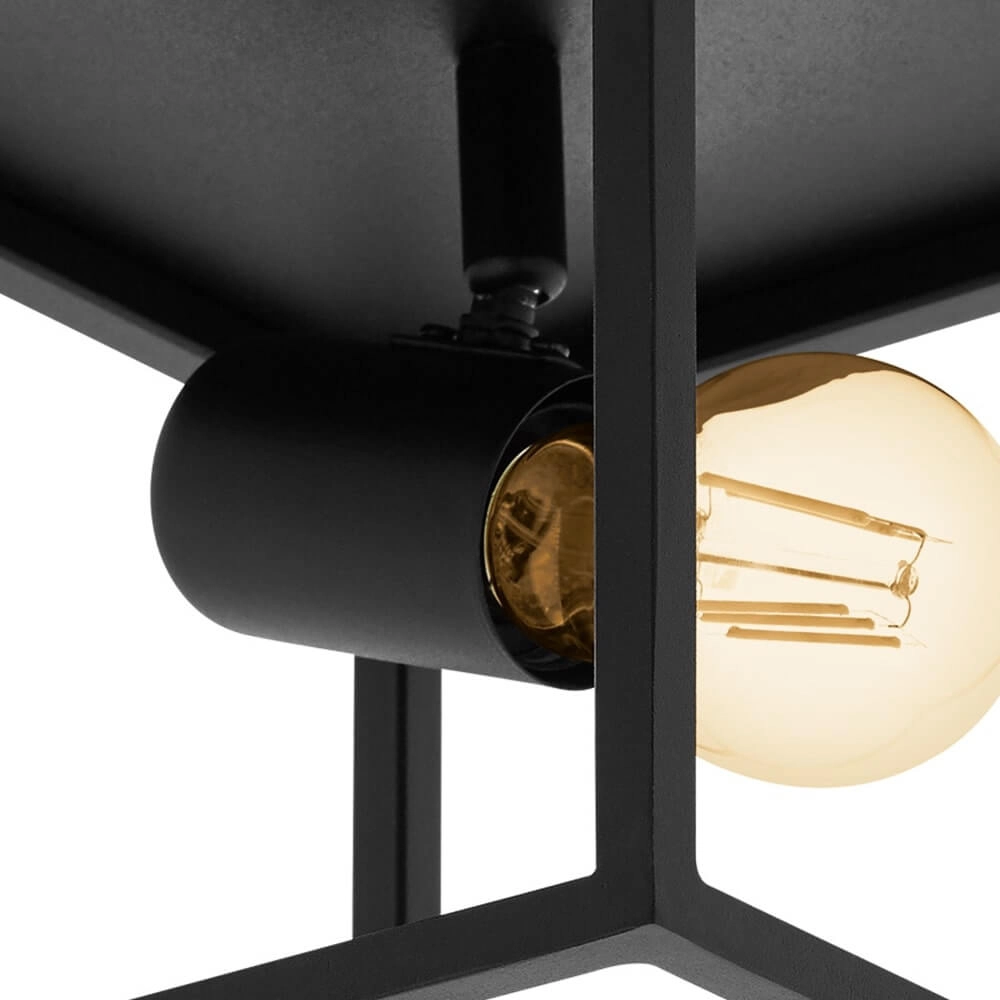 Black ceiling lamp Silentina 1-light Eglo 9002759983314