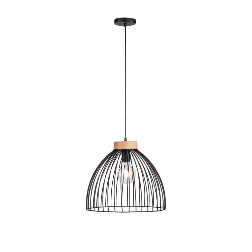 Pendant lamp Lami black Just Light 4043689982768
