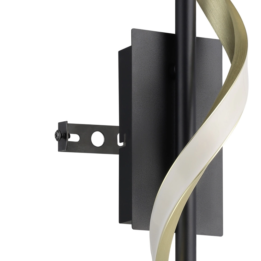 Wall lamp Conaprato black with gold Eglo 9008606357369
