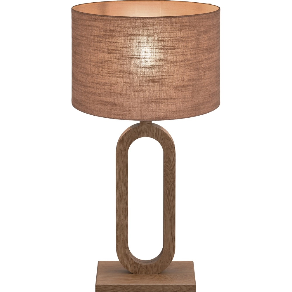 Table lamp Sino Loop 54cm dark wood Masterlight