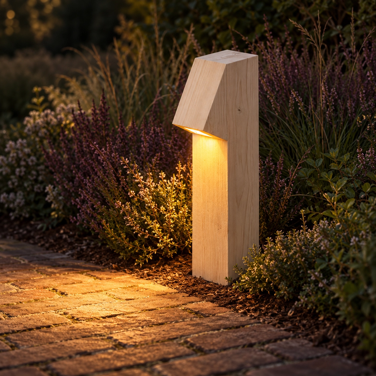 Wooden path lighting Peri 100 Accoya - 10x10x50cm - 2700K