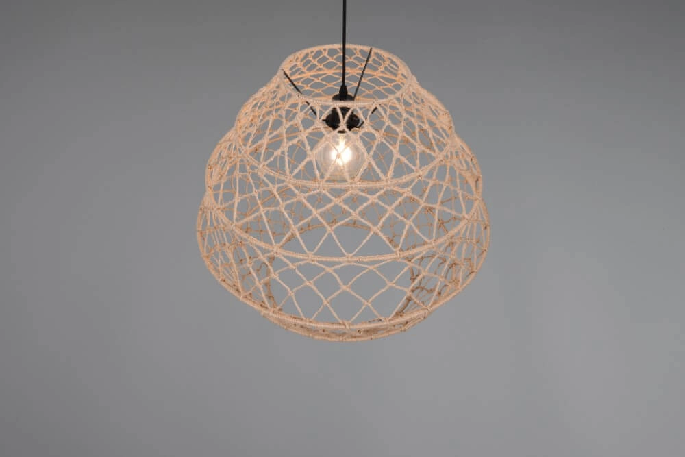 Rattan pendant lamp Hive Ø 60cm Trio 4017807637199