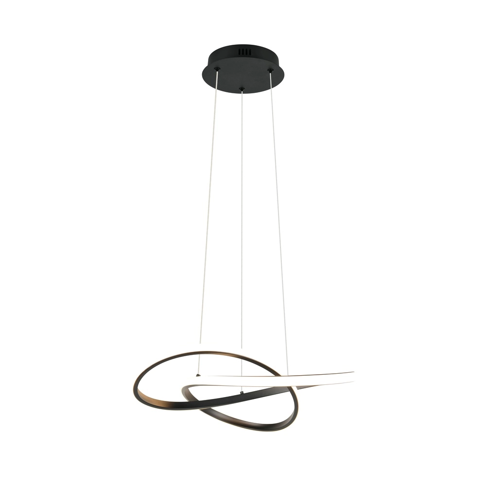 Design pendant lamp Mansa Black Trio 4017807682144